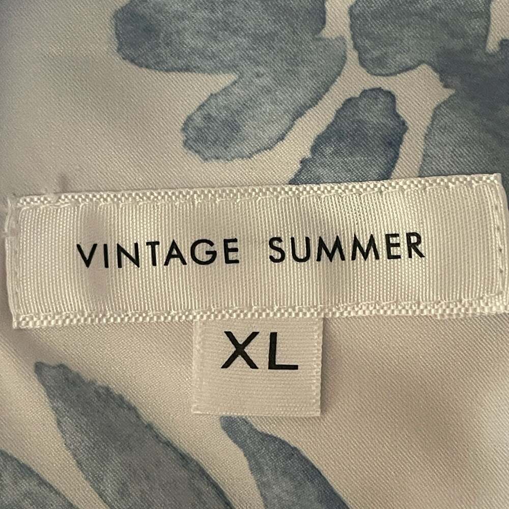 Vintage Summer Men's Short Sleeve Floral Print Camp Shirt