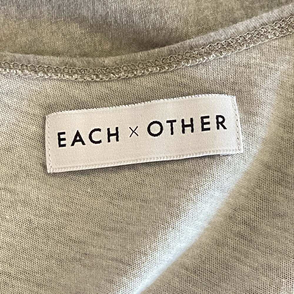 Each x Other Abstract Graphic Print Silk and Cotton Sleeveless Tank Top