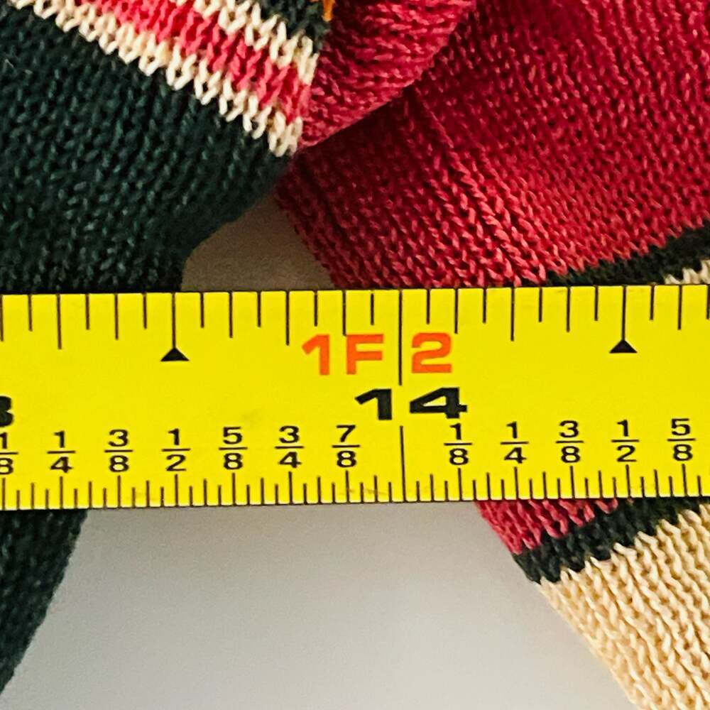 Vintage Match II 1970s Multi Stripe V-Neck Button Cardigan Sweater