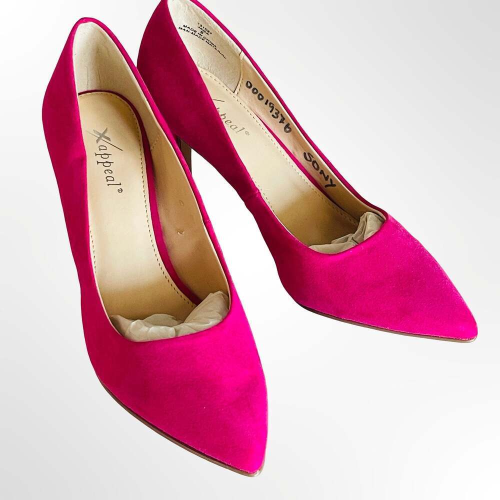 Xappeal Fuchsia Pointed Toe Stiletto Pumps