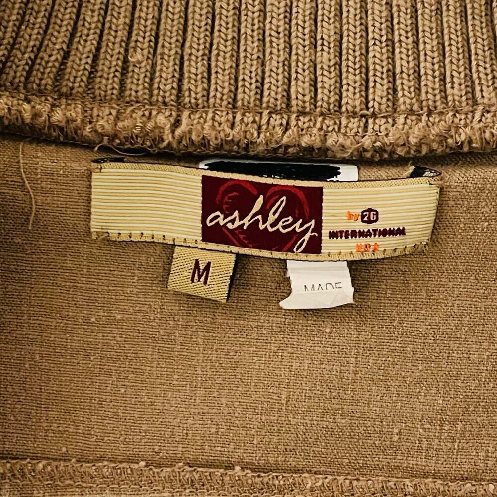 Ashley by 2G International Women's Brown Utility Cargo Jacket, Size Medium