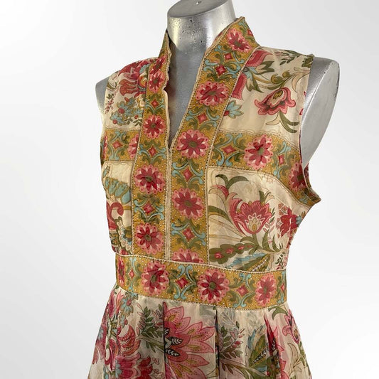 Vintage Avalon Classics Floral Maxi Dress Cottagecore Boho
