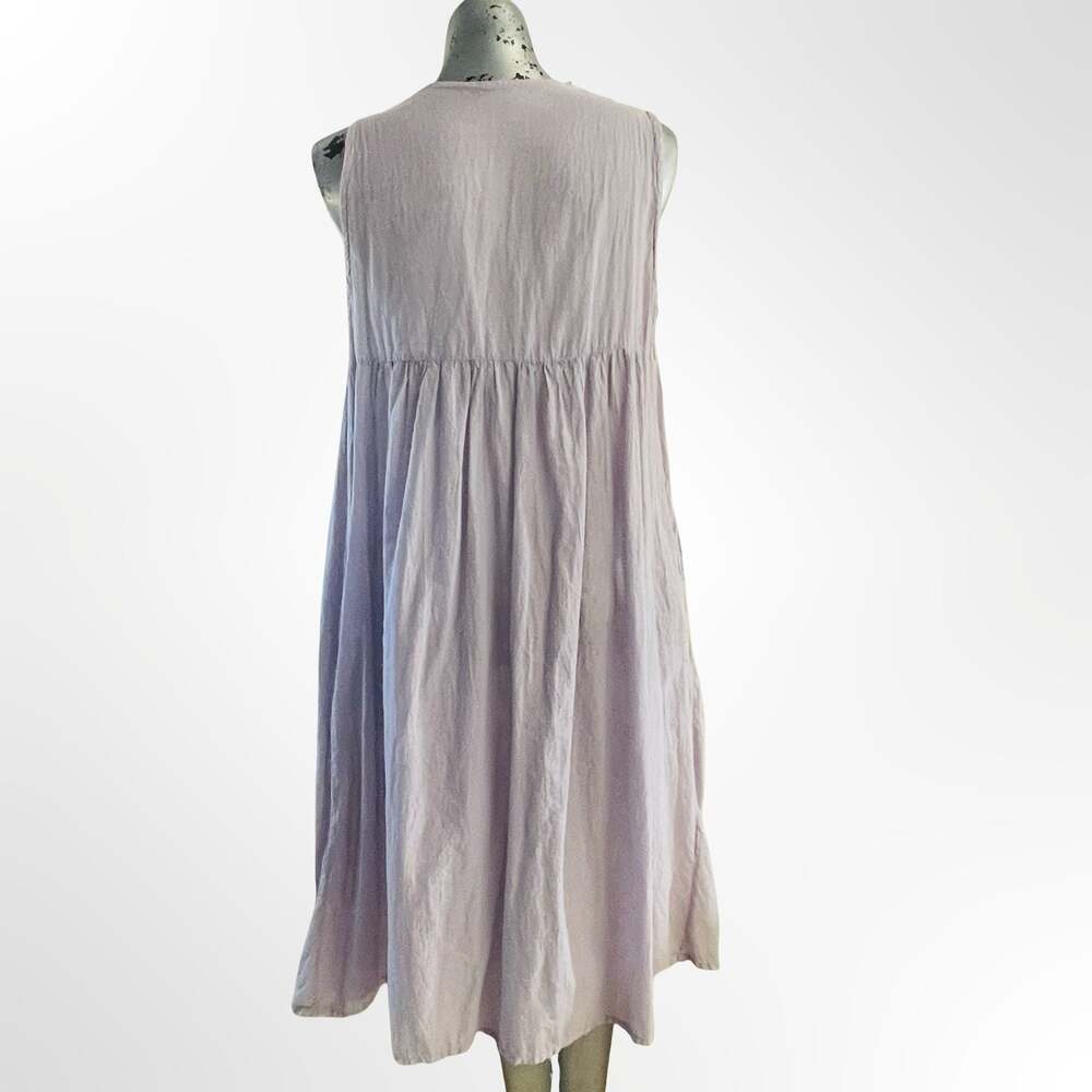 Free People x CP Shades Yoko Tunic Dress Lavender Sleeveless Cotton
