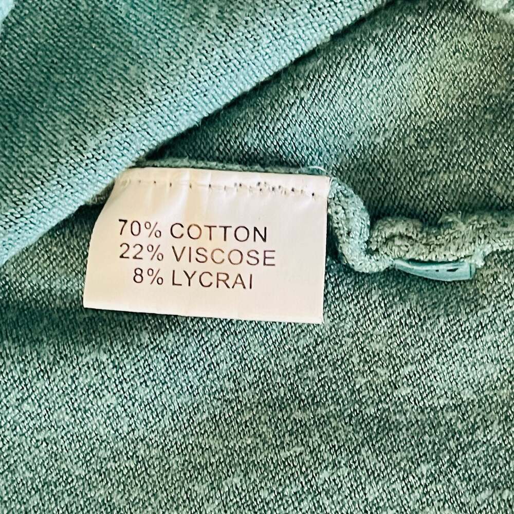 Weihong Green V-Neck Button-Up Knit Cardigan Sweater Size S/M