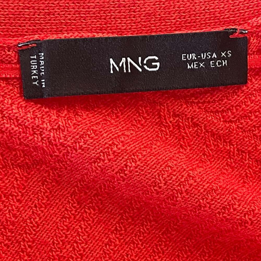 MNG Ribbed Viscose Button-Front Midi Dress