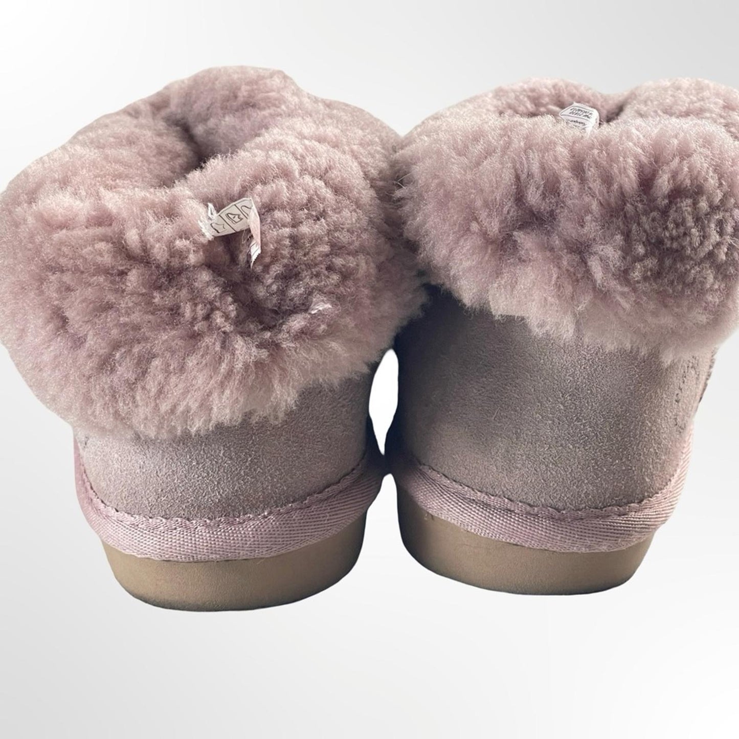 Fireside Cozy Pink Shearling Women's Shoes in size 8