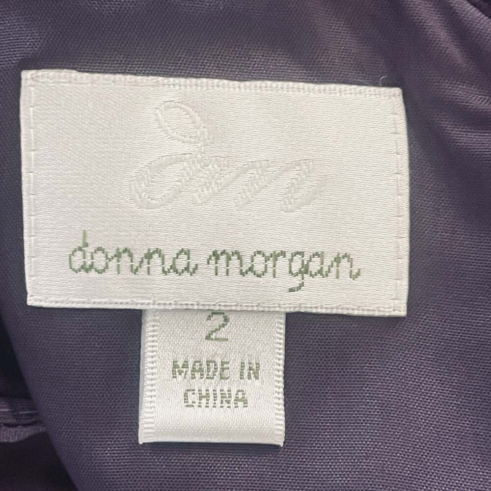 Donna Morgan Julie Long V-Neck Chiffon Bridesmaid Dress