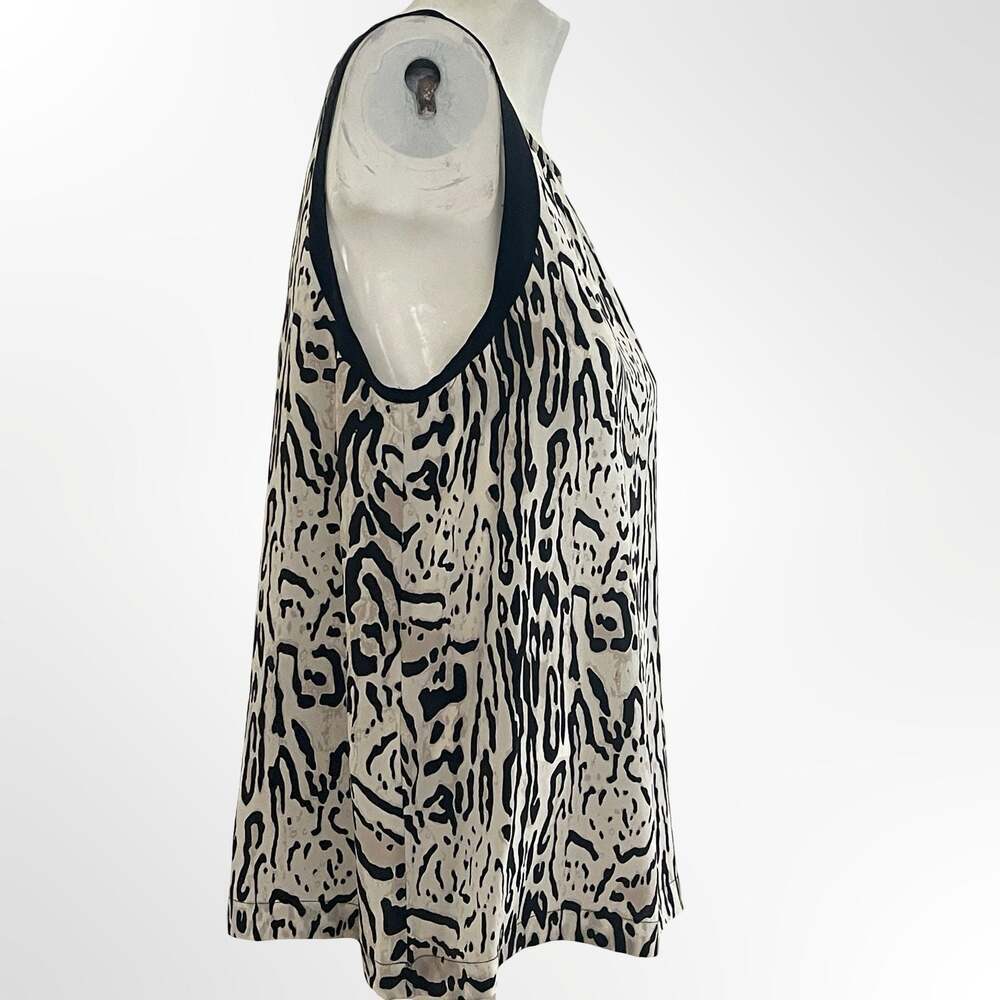 Joie Women's 100% Silk Sleeveless Animal Print Tank Top