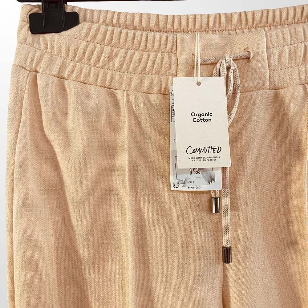 Mango Committed Organic Cotton Drawstring Lounge Trousers