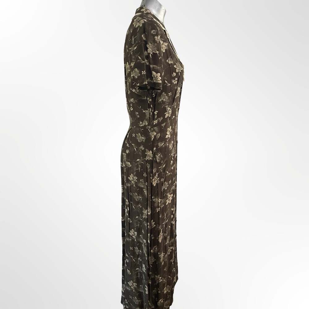 1950's Vintage Floral Fall House Dress - ,