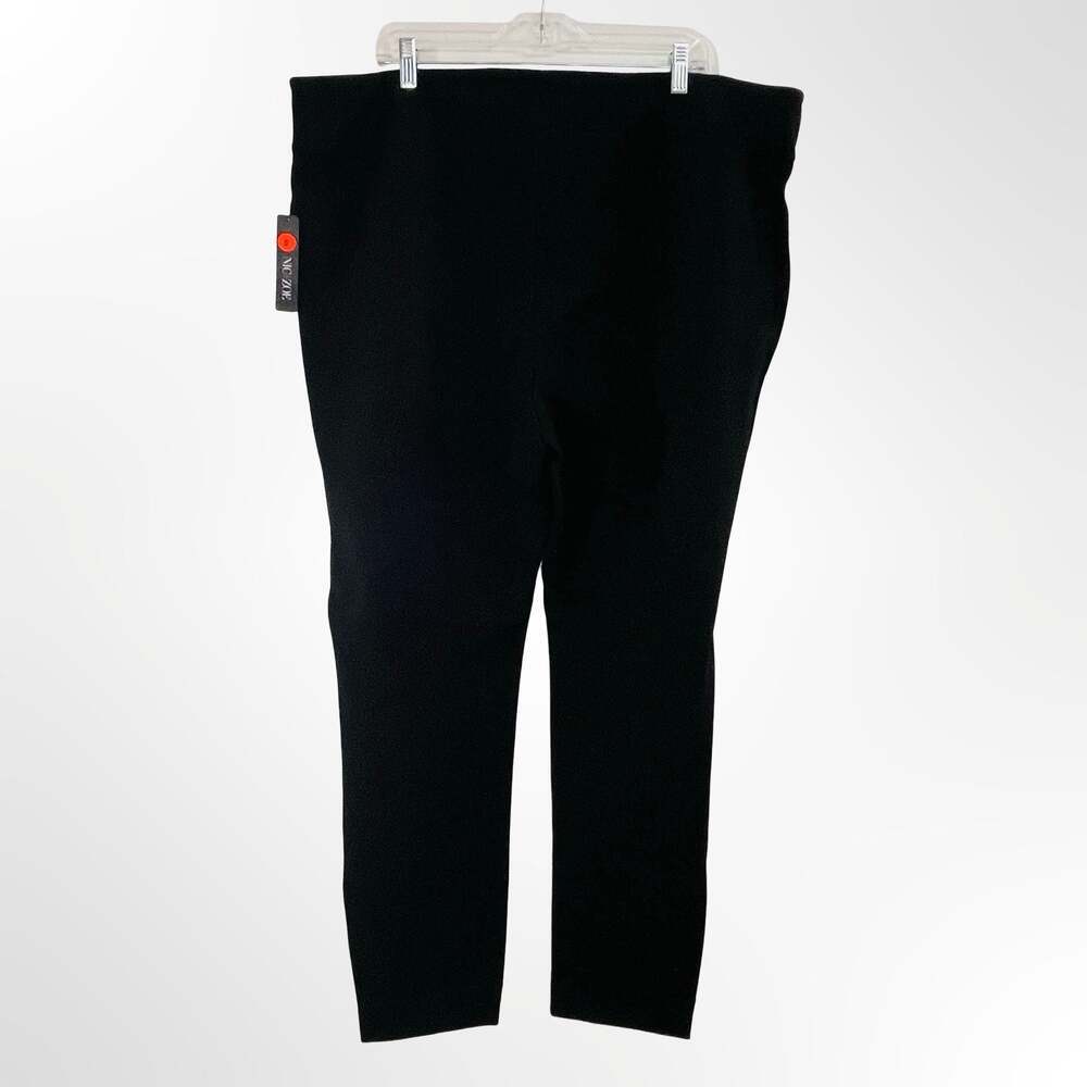 NIC+ZOE Women's Black Onyx Stretch Pants in Size 2X