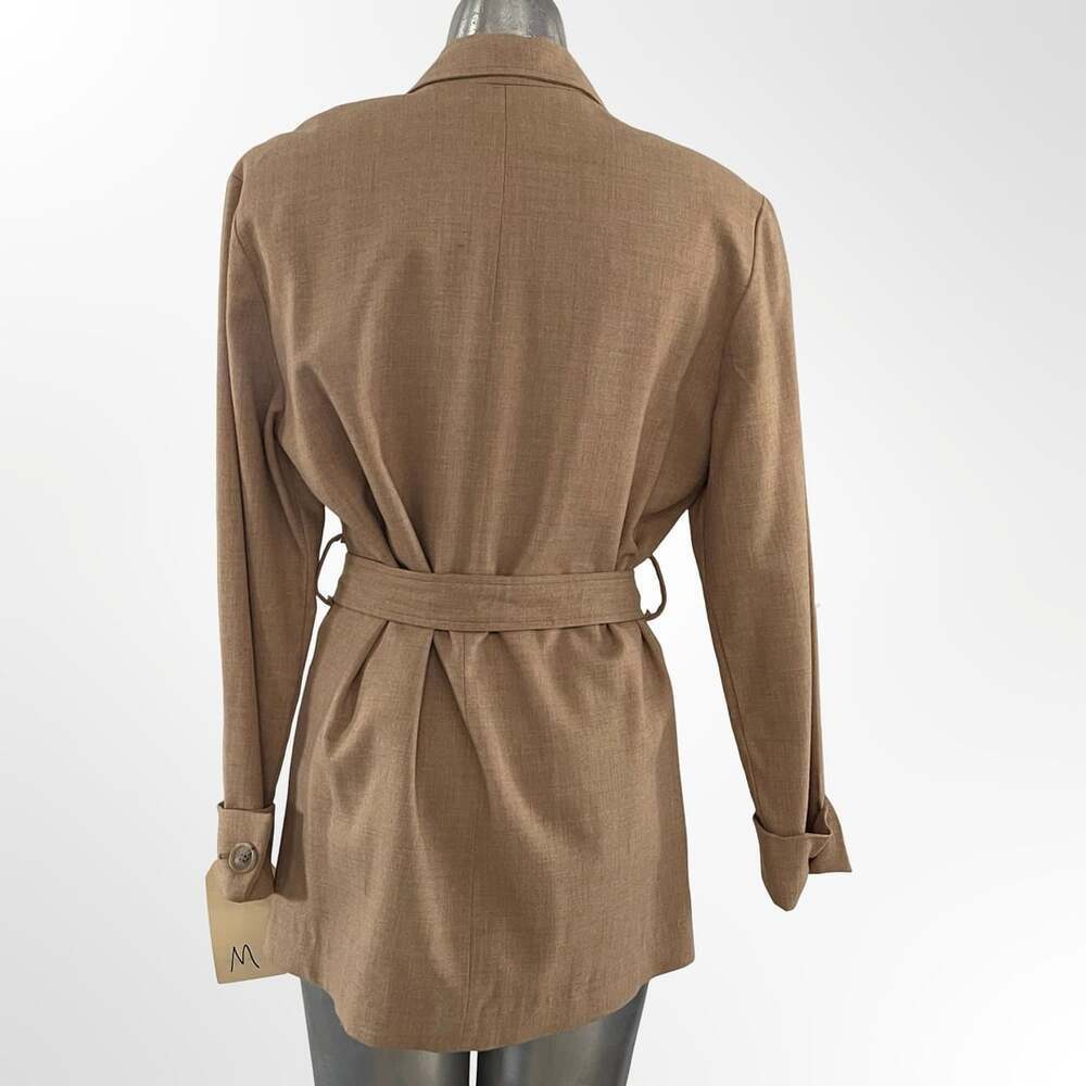 Billy Whiskers Clothing Co. Beige Belted Blazer Jacket