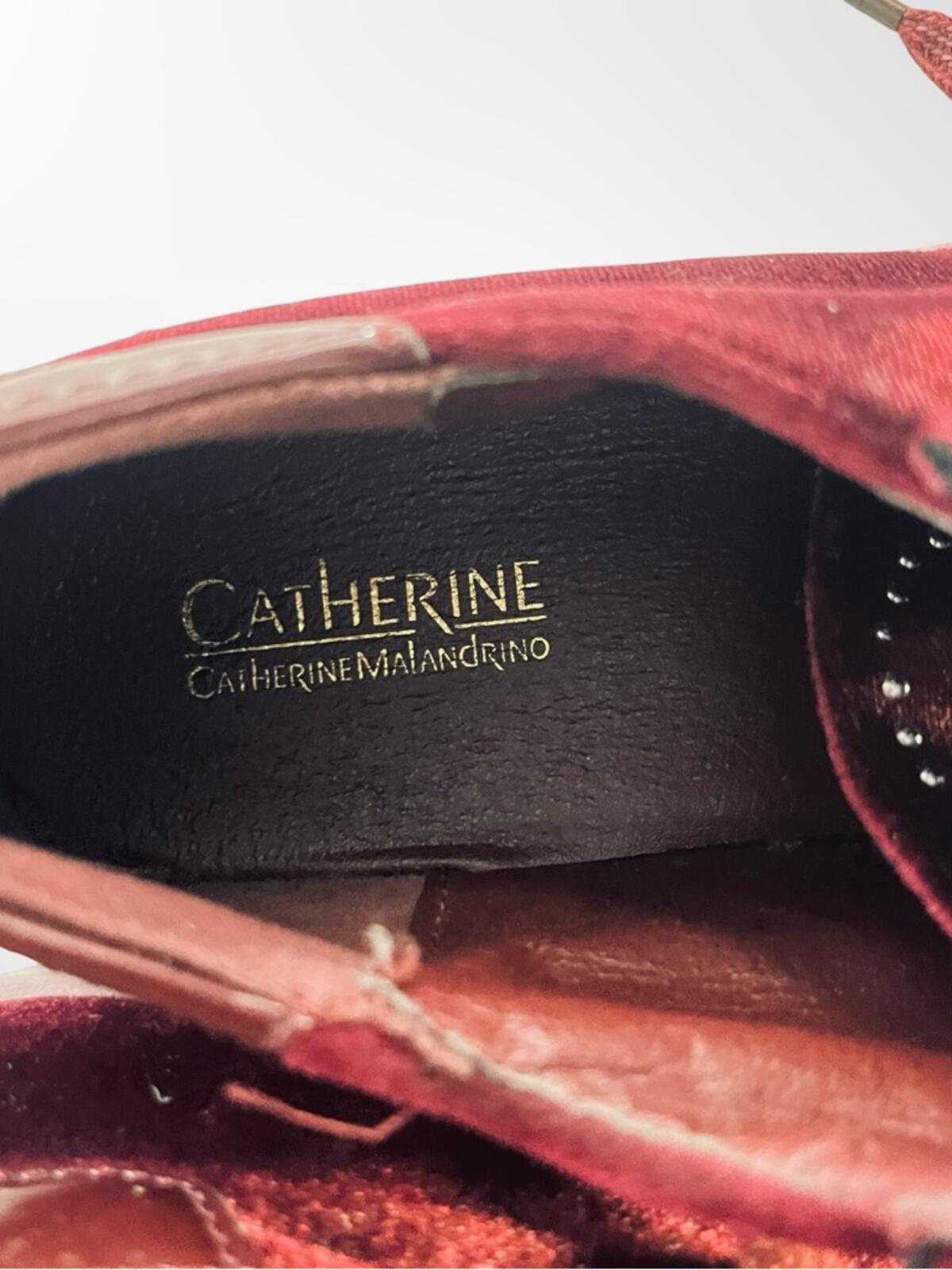 Catherine Malandrino Burgundy Velvet Slip-On Sneaker in 7.5