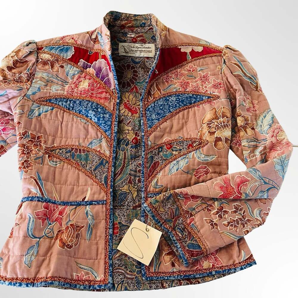 Vicki Lynn Bardon Sutles and Sewinds Limited Quilted Floral Jacket