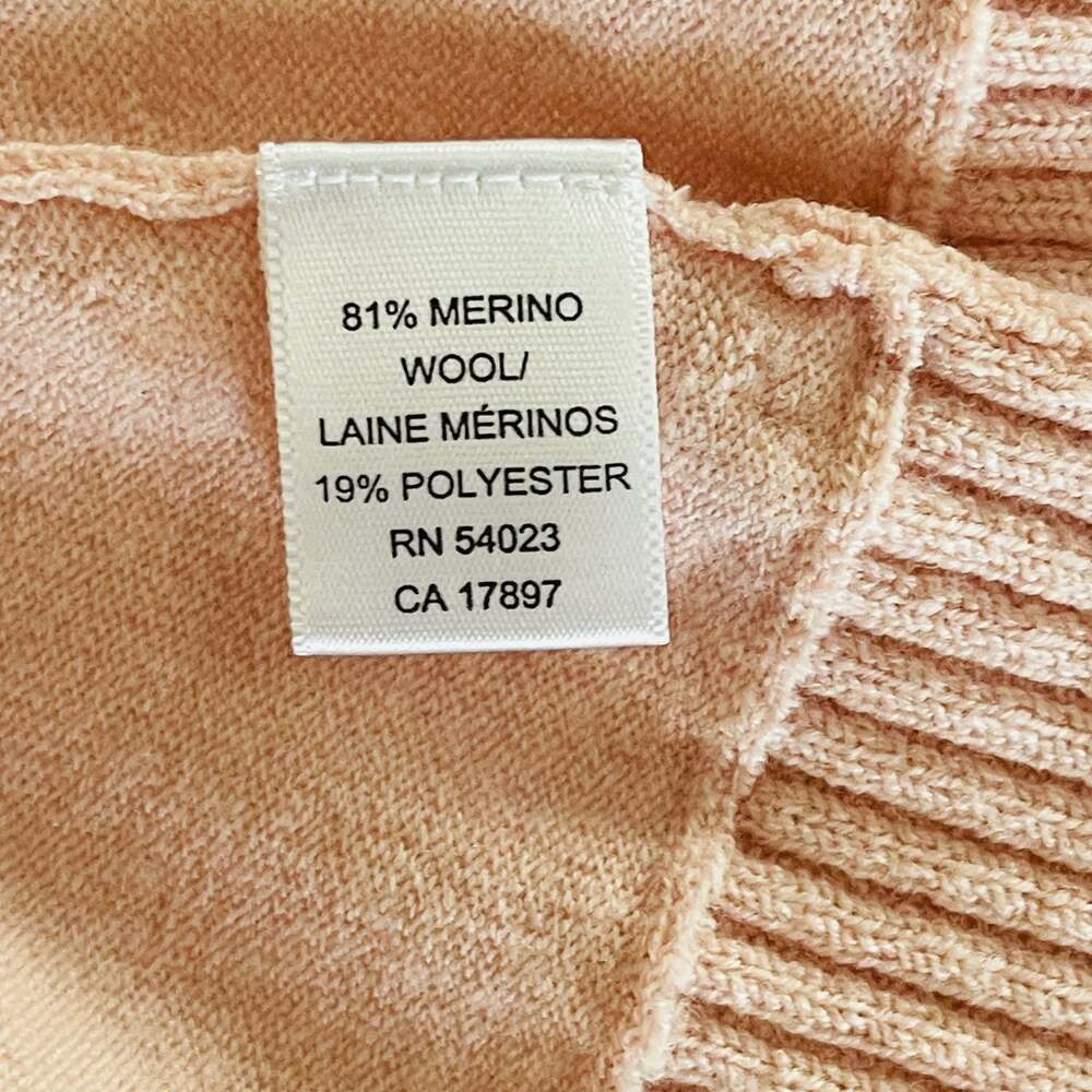 Banana Republic Women's Pink Merino Wool Blend Crewneck Cardigan