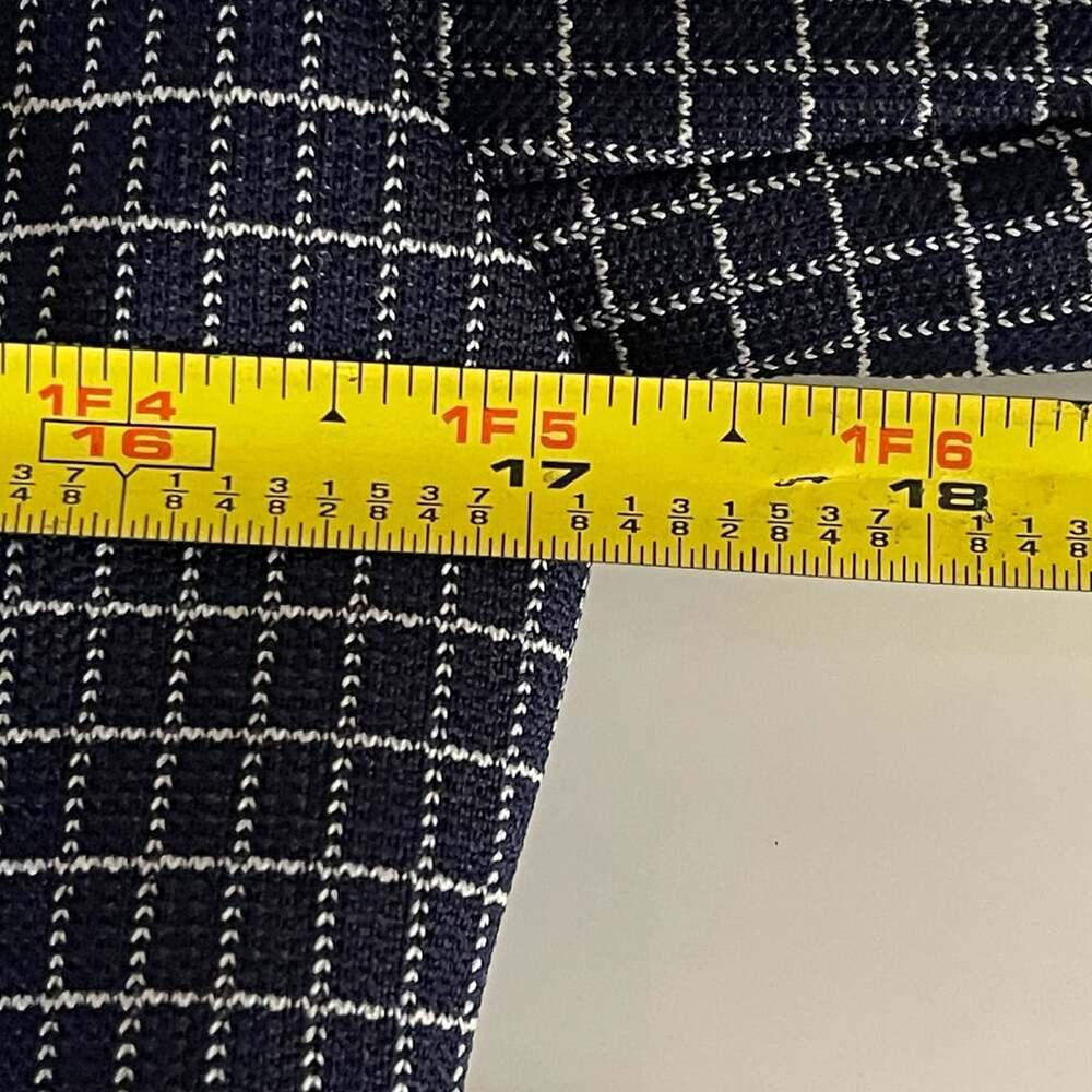 Bodin Knits Vintage Check Pattern Blazer Jacket with Front Patch Pockets
