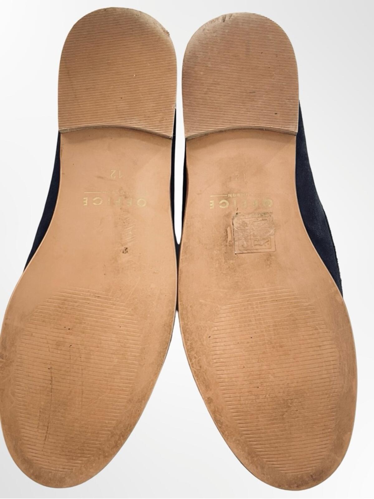 Office London Men's Suede Penny Loafers - Dark Blue in 12