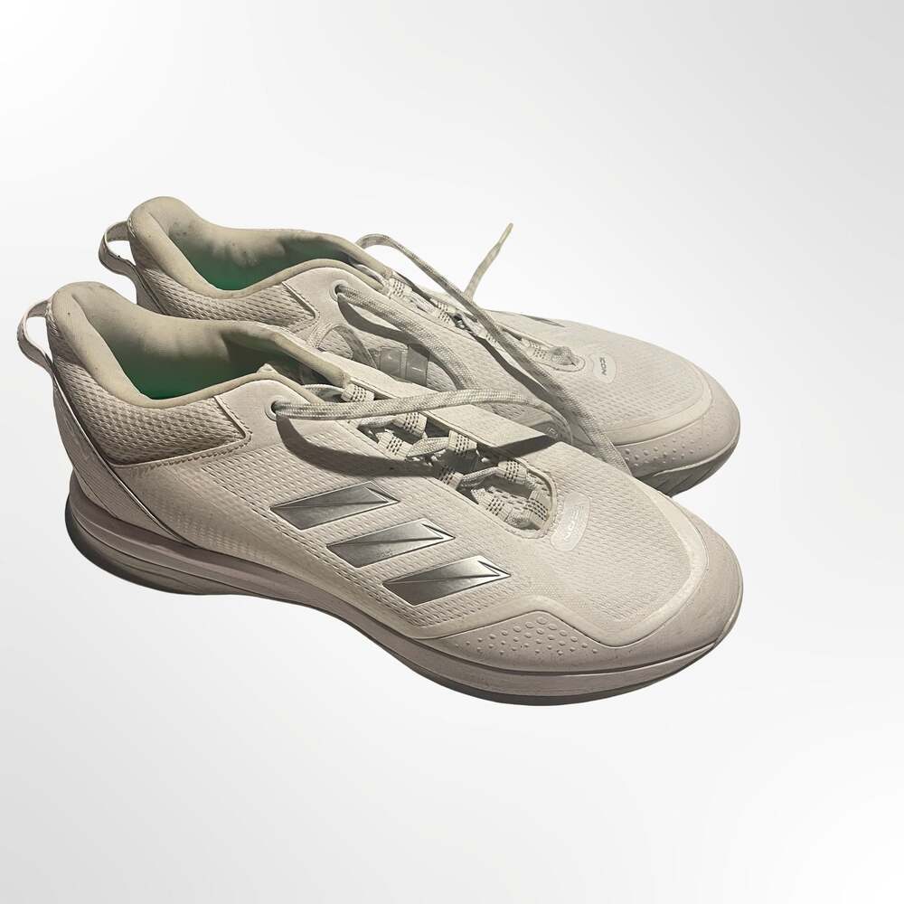 Adidas Icon 7 Turf Baseball Shoes White/Silver Metallic