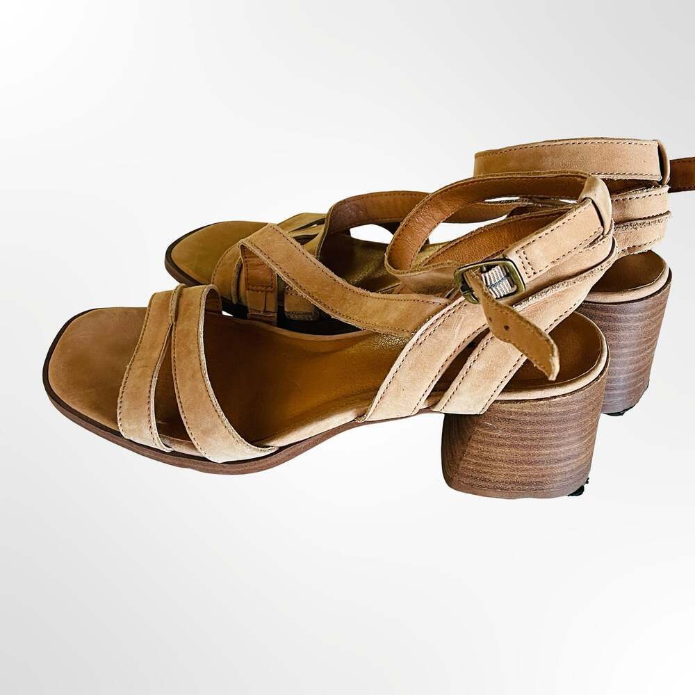 Lucky Brand Junnah Block Heel Ankle Strap Sandals