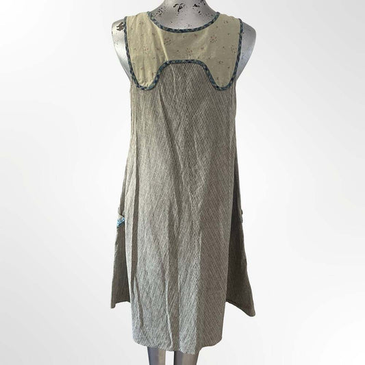 Custom Handmade Cottagecore Apron Style Sleeveless Mini Dress