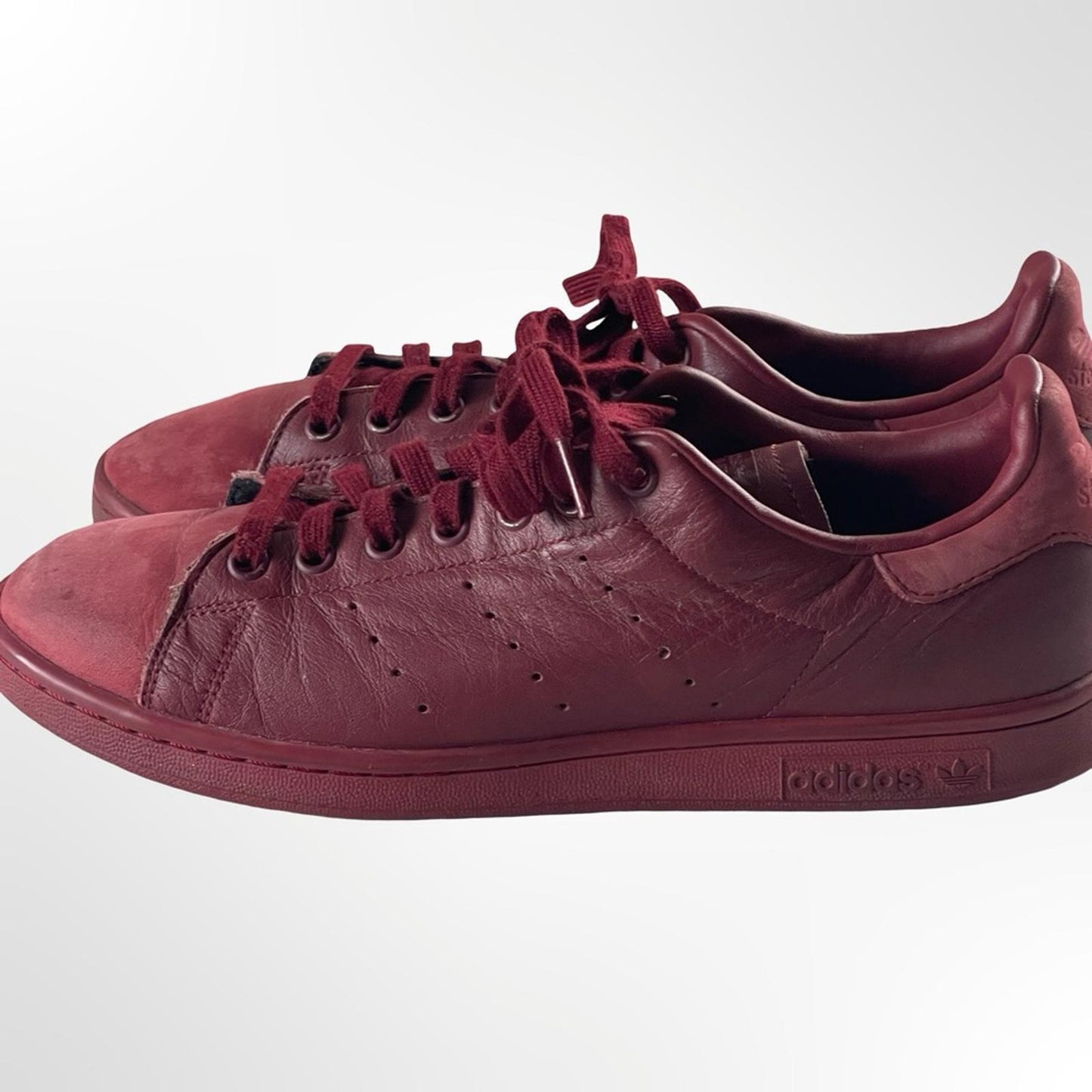 Adidas Stan Smith Men's Deep Red Sneakers in size 9.5