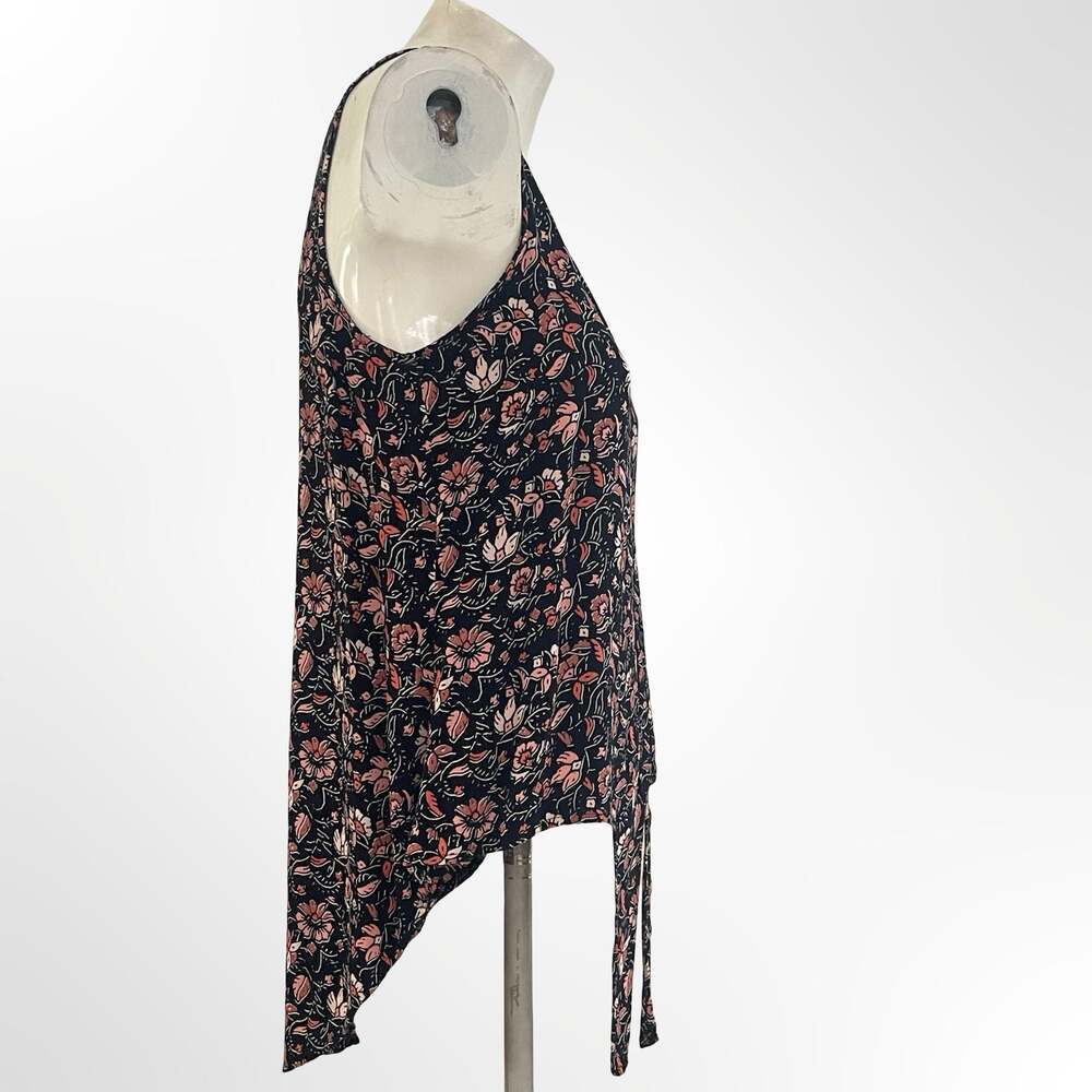 Sanctuary Floral Print Sleeveless Tie-Front Tank Top XS