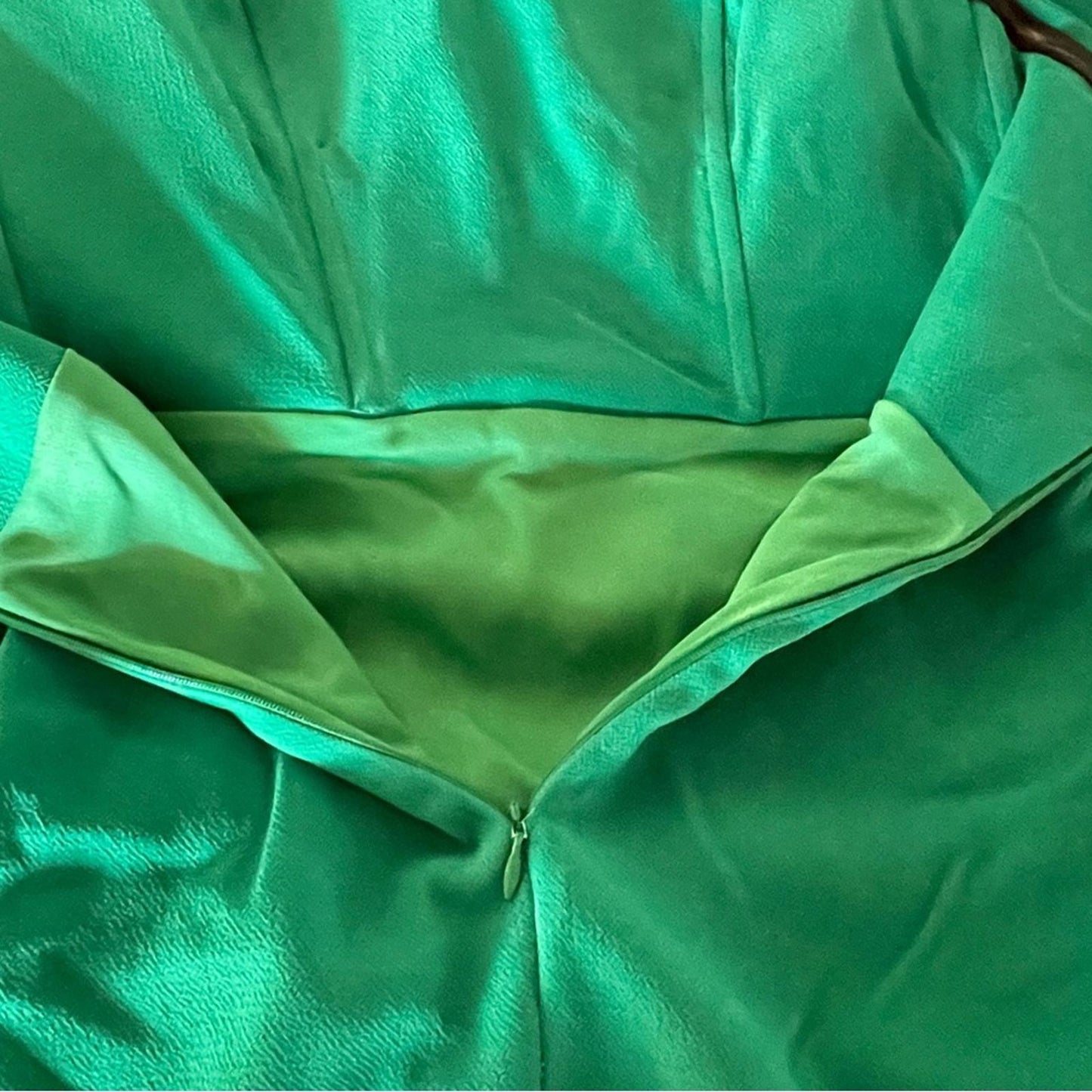 Aida Elegant Green Strapless Dress