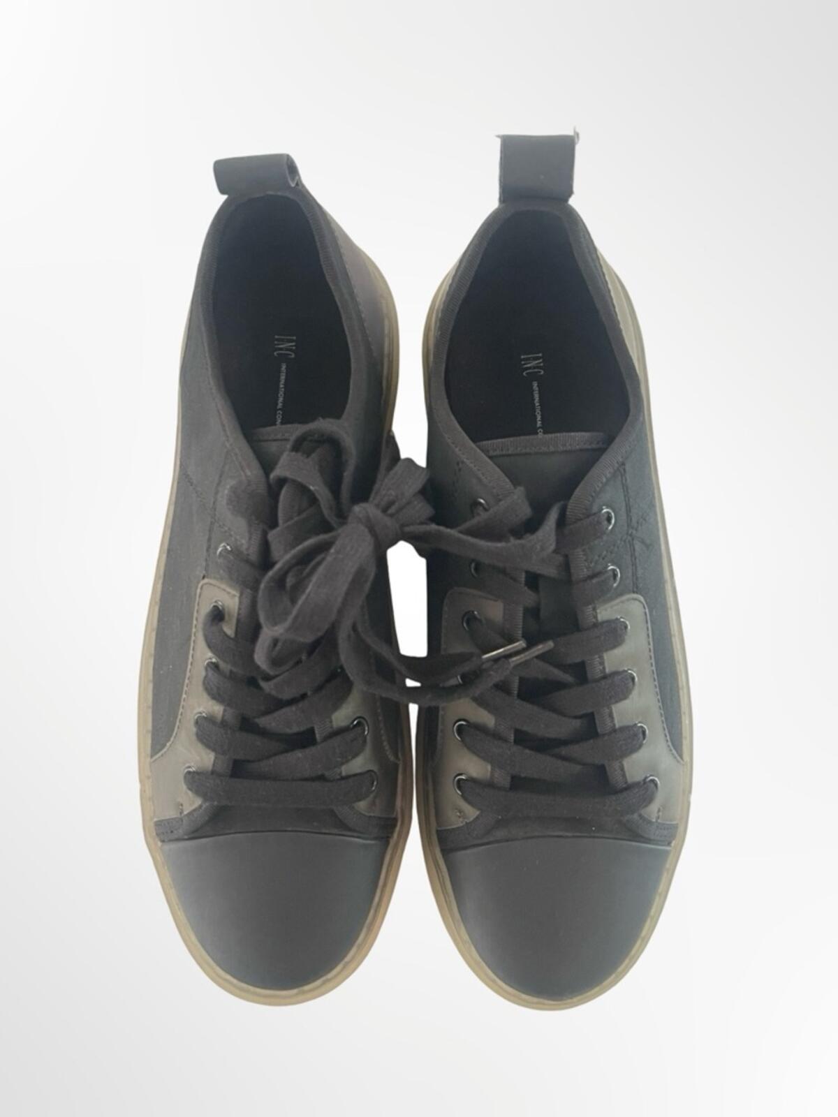 INC International Concepts Men's Black Low-Top Sneakers