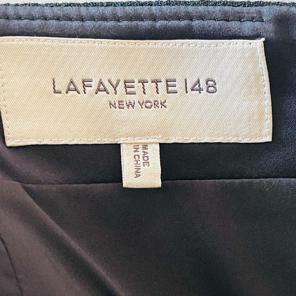 Lafayette 148 New York Women's Black Wool Pencil Skirt, Size 18