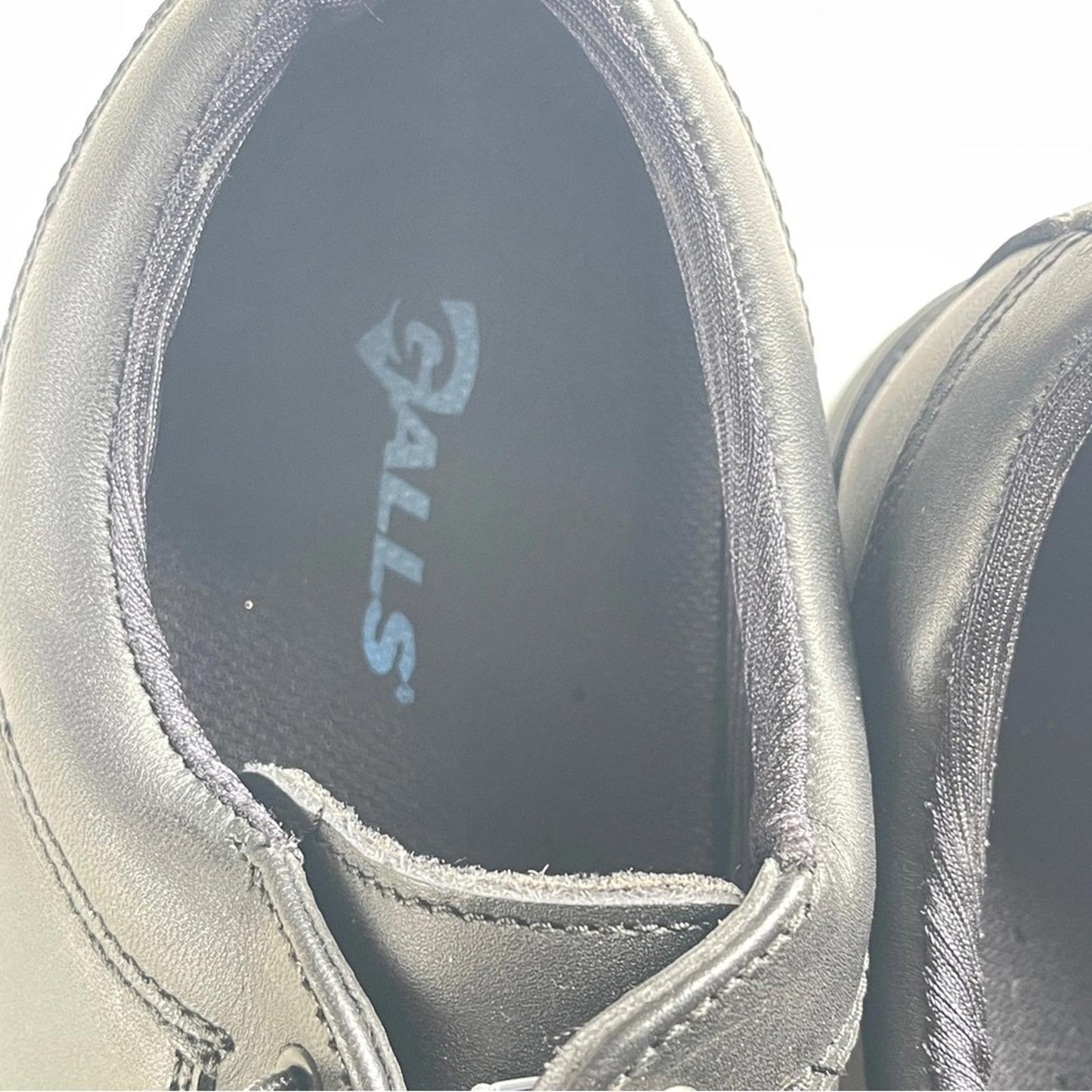 Galls Classic Black Lace-Up Leather Shoes in size 11