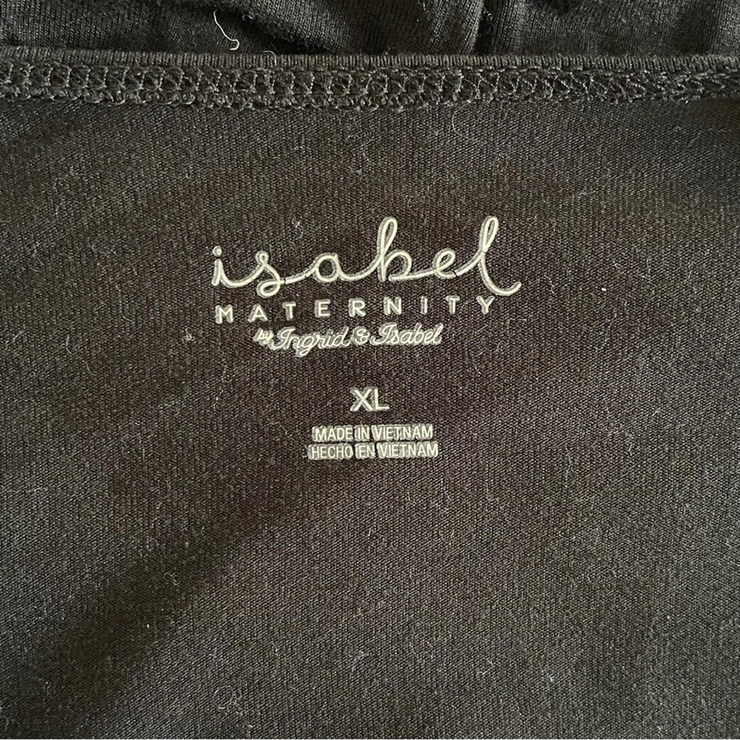 Isabel Maternity by Ingrid & Isabel Black Maternity Top XL