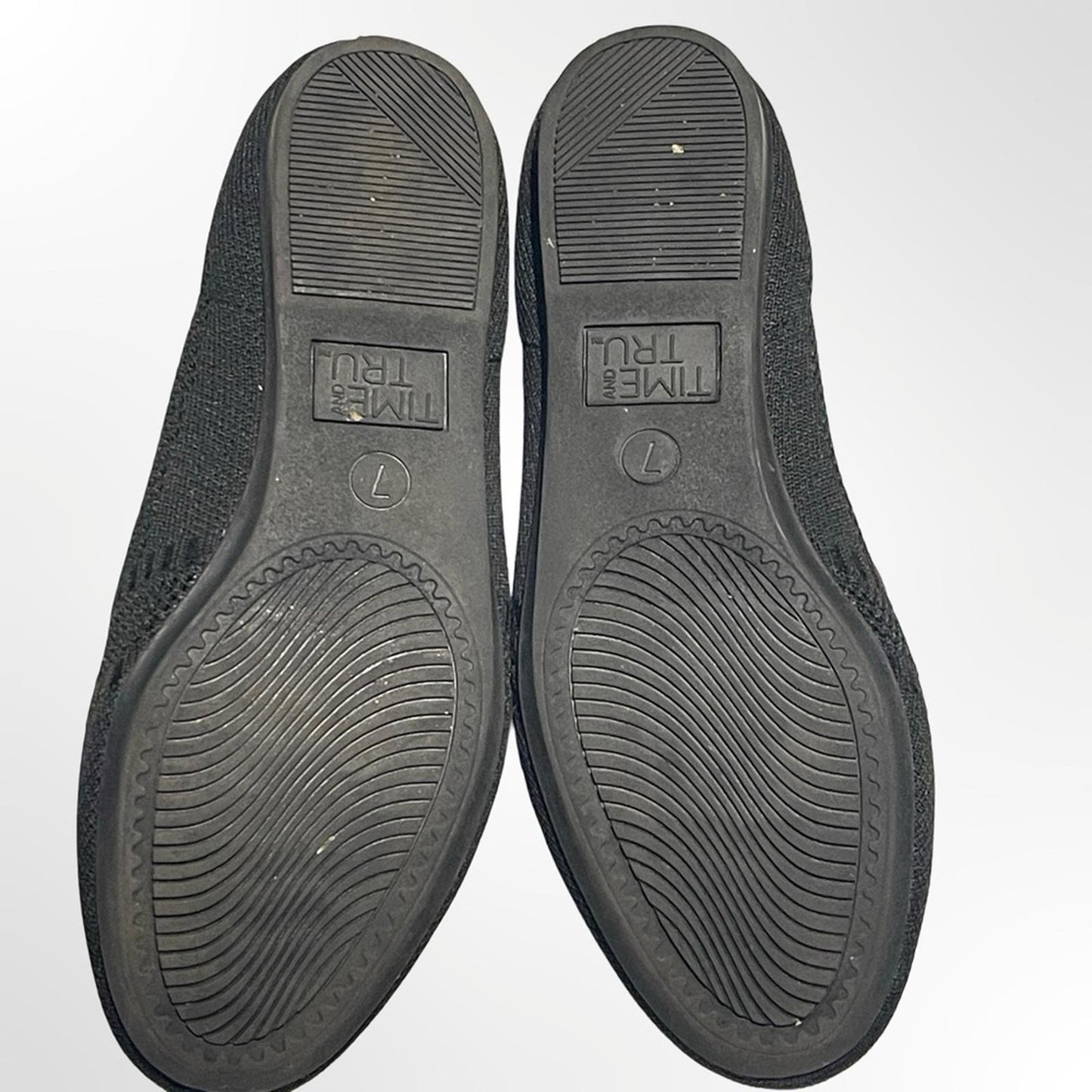Time and Tru Knit Slip-On Loafers in Black NWOT