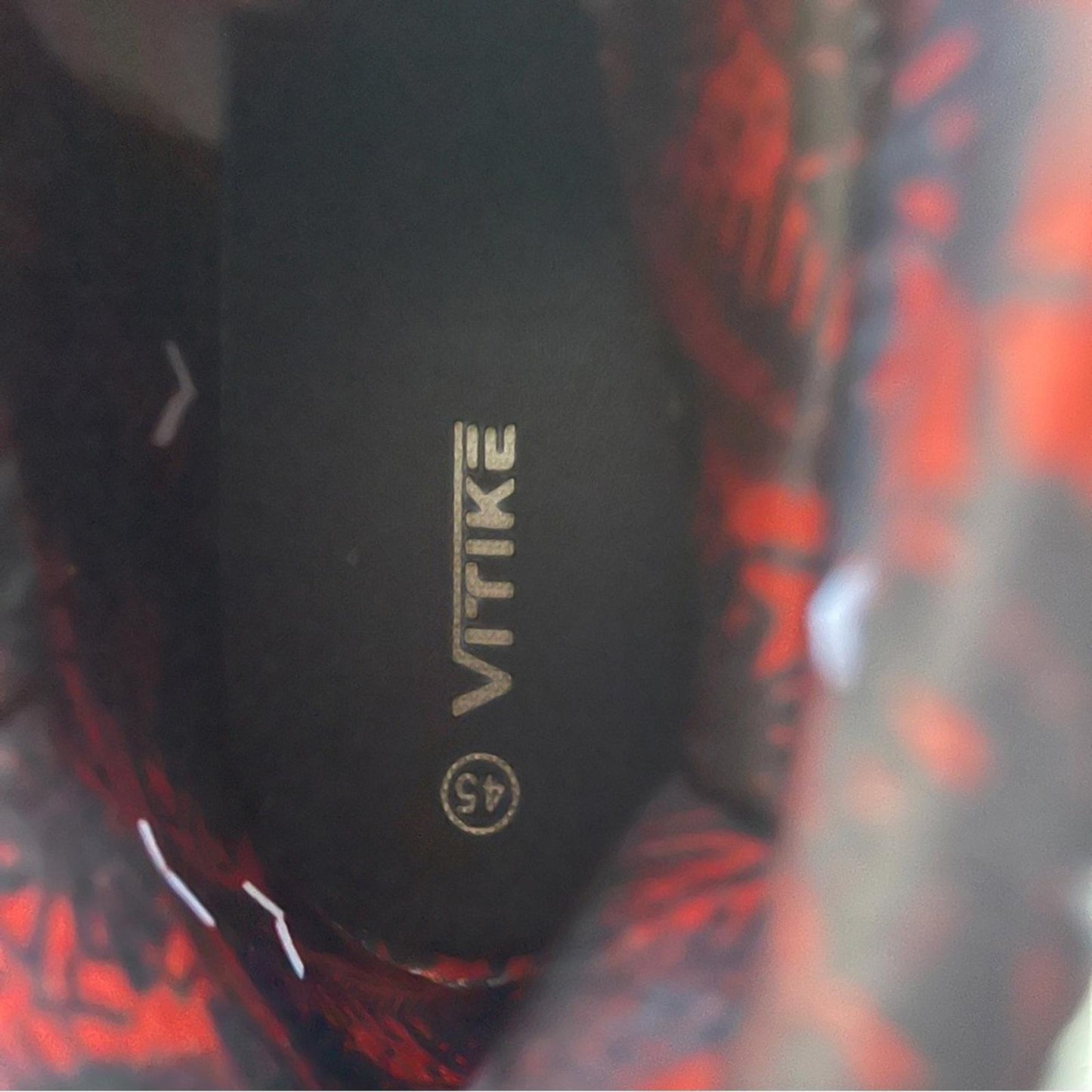 Vitike Red and White High-Top Sneakers in size 11