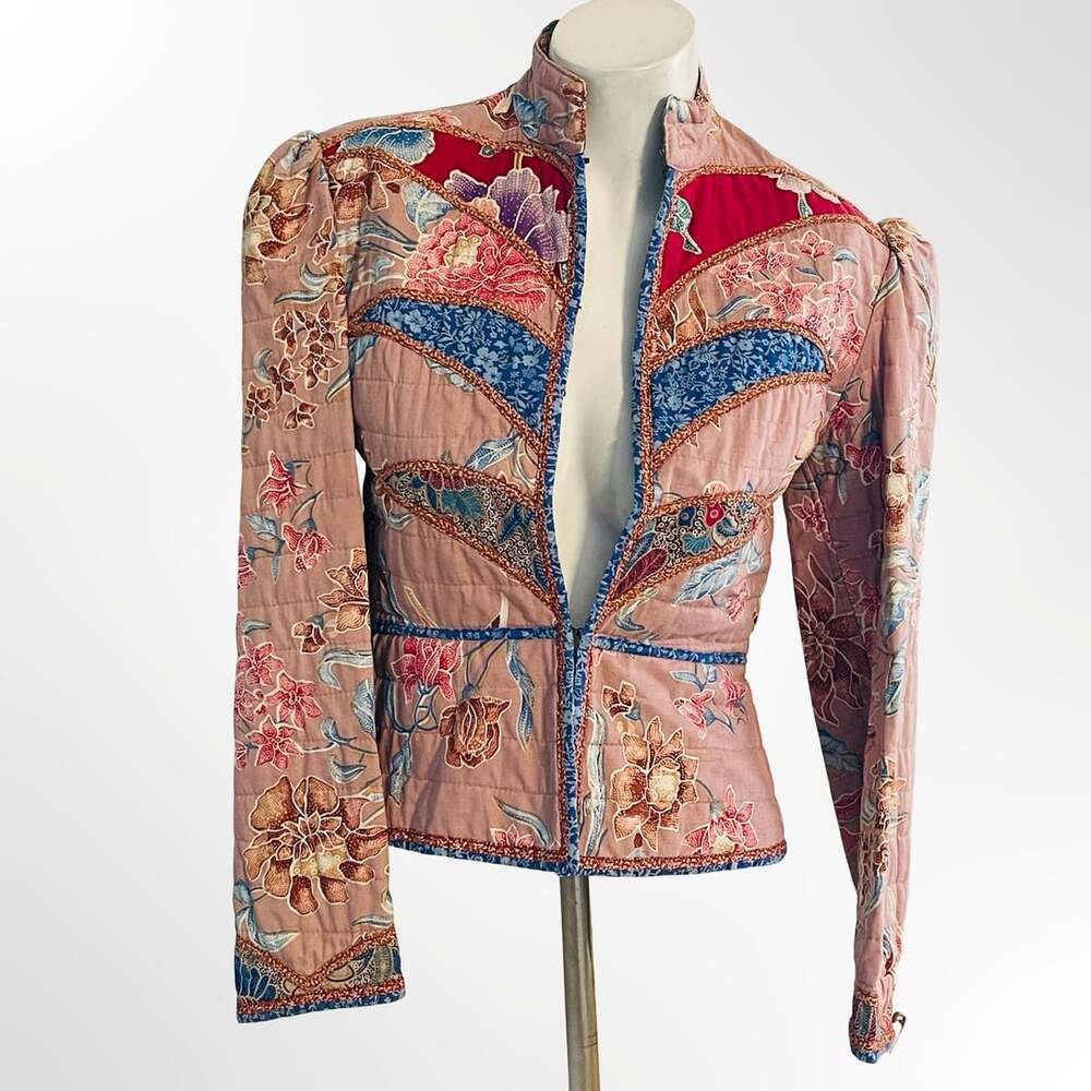 Vicki Lynn Bardon Sutles and Sewinds Limited Quilted Floral Jacket