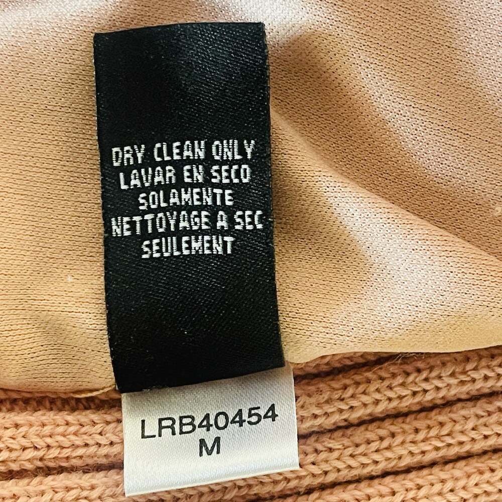 BCBGMaxAzria Pink Leather and Ribbed Knit Sweater Jacket Size M