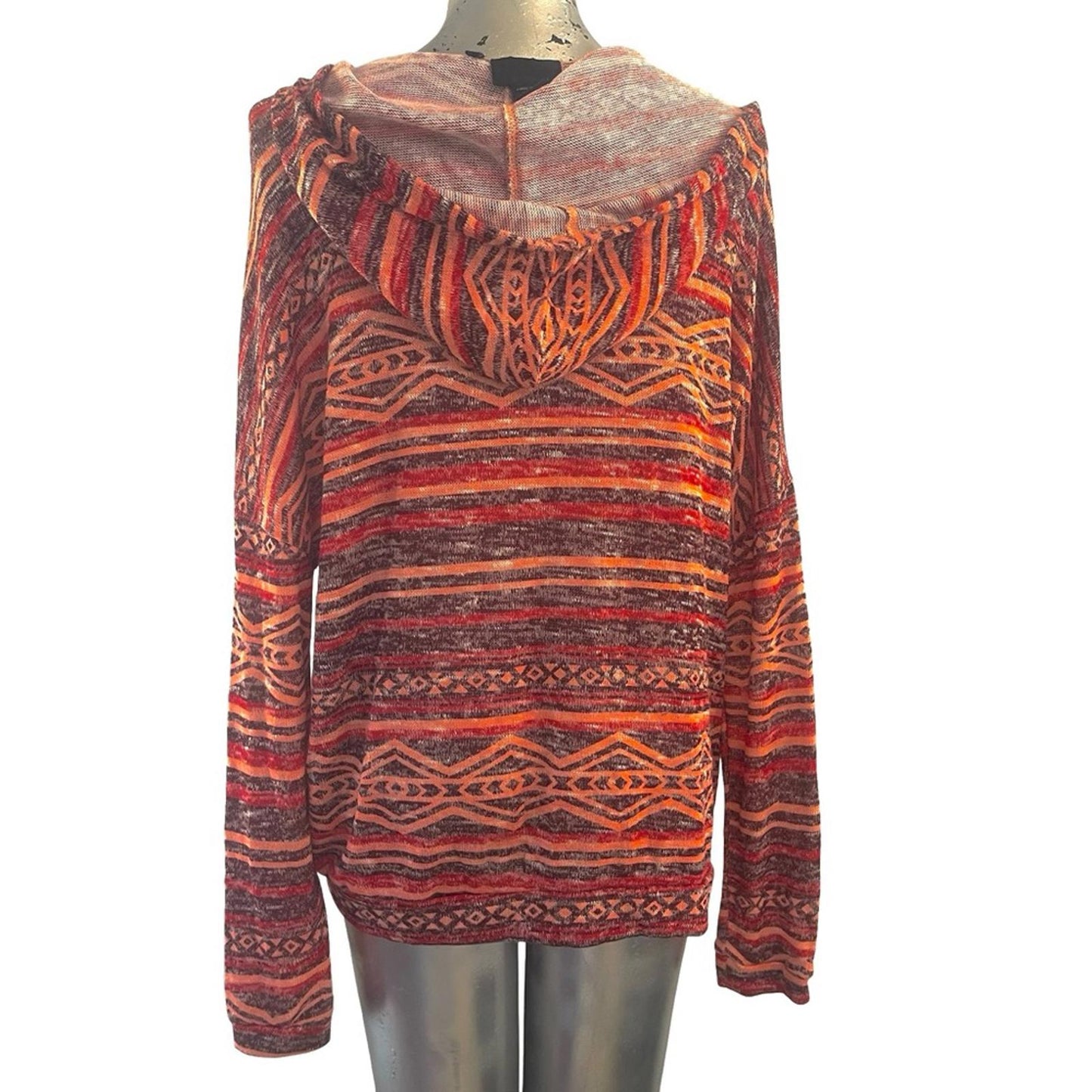 Hooked Up by IOT Multicolor Knit Sweater size L