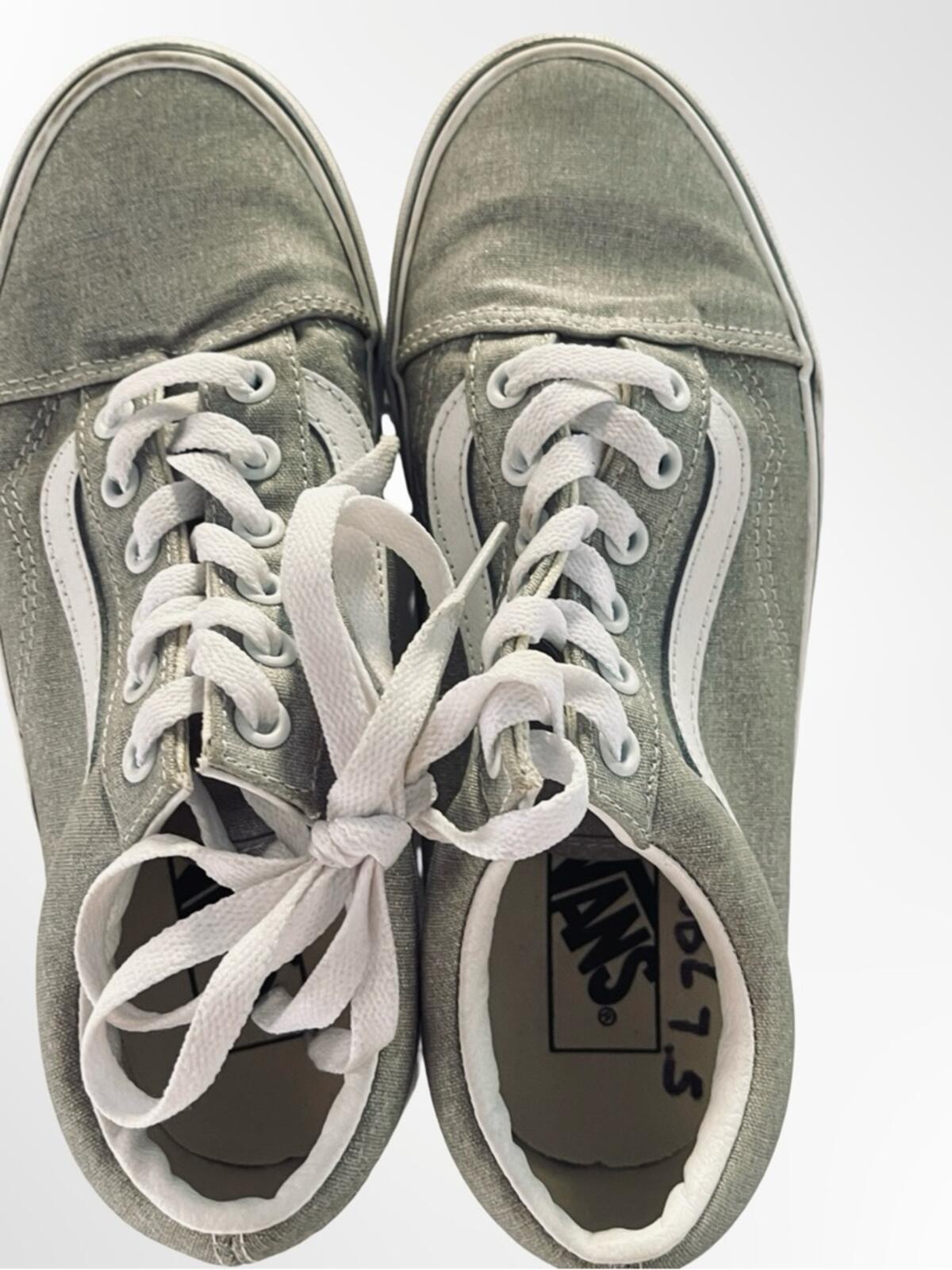 Women's Vans Low-Top Sneakers with White Stripe in size 7.5