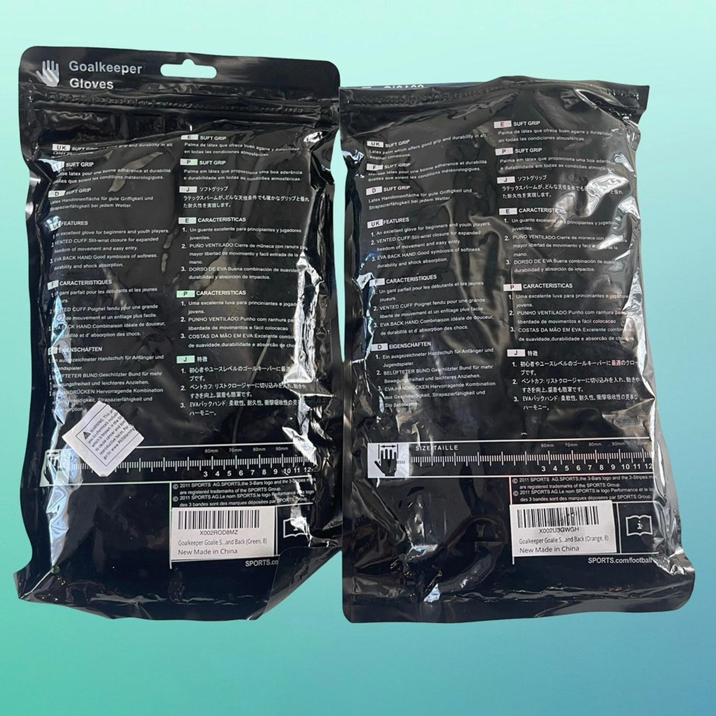 2 Pairs of size 8 Jalunth Goalkeeper Gloves Sets NWT