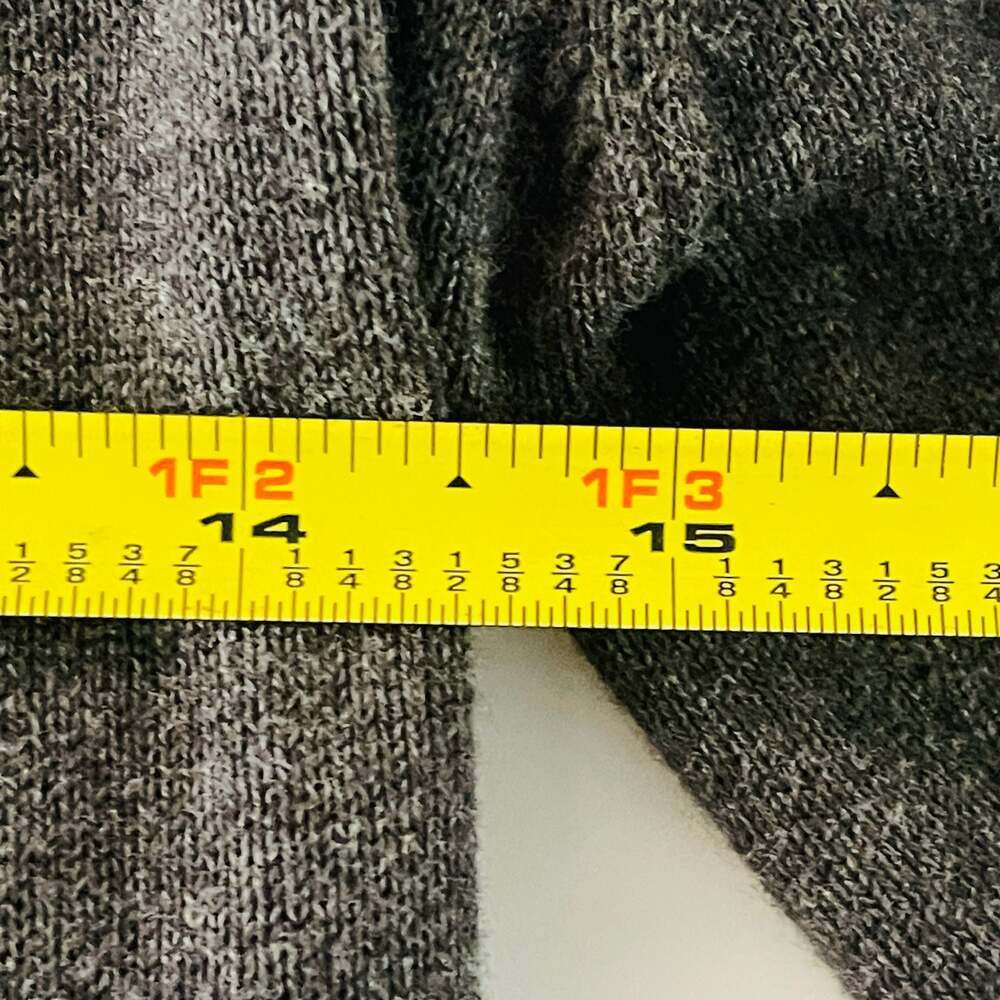 BP. Women's Dark Gray 100% Cotton Button Front Crew Neck Cardigan Sweater Size S