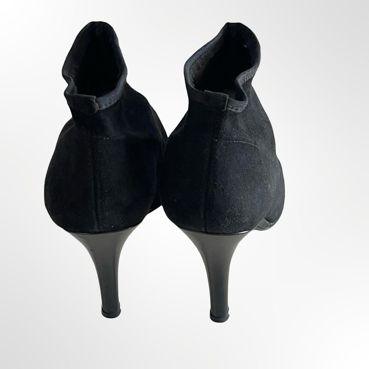 Stuart Weitzman Black Suede Ankle Booties in size 6.5