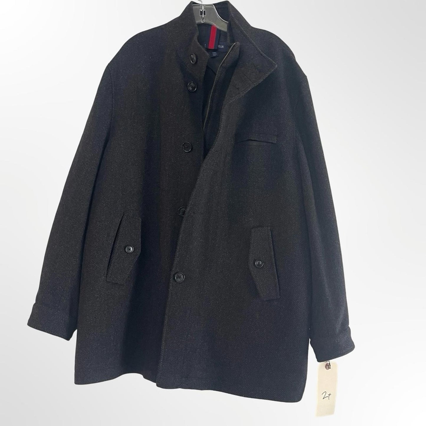 Cremieux Dark Grey Men's Pea Coat in XXL -NWOT