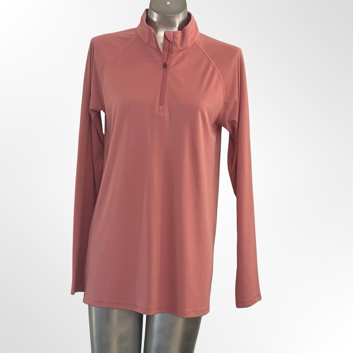 Women's Long Sleeve Sporty Top in Rose