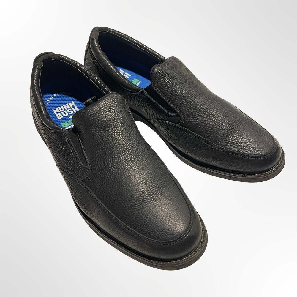 Nunn Bush Otto Men's Leather Moc Toe Slip-On Shoes
