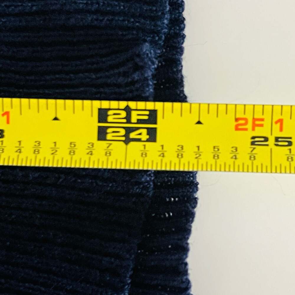Andros Navy and Red Striped Long Sleeve Ribbed Knit Sweater