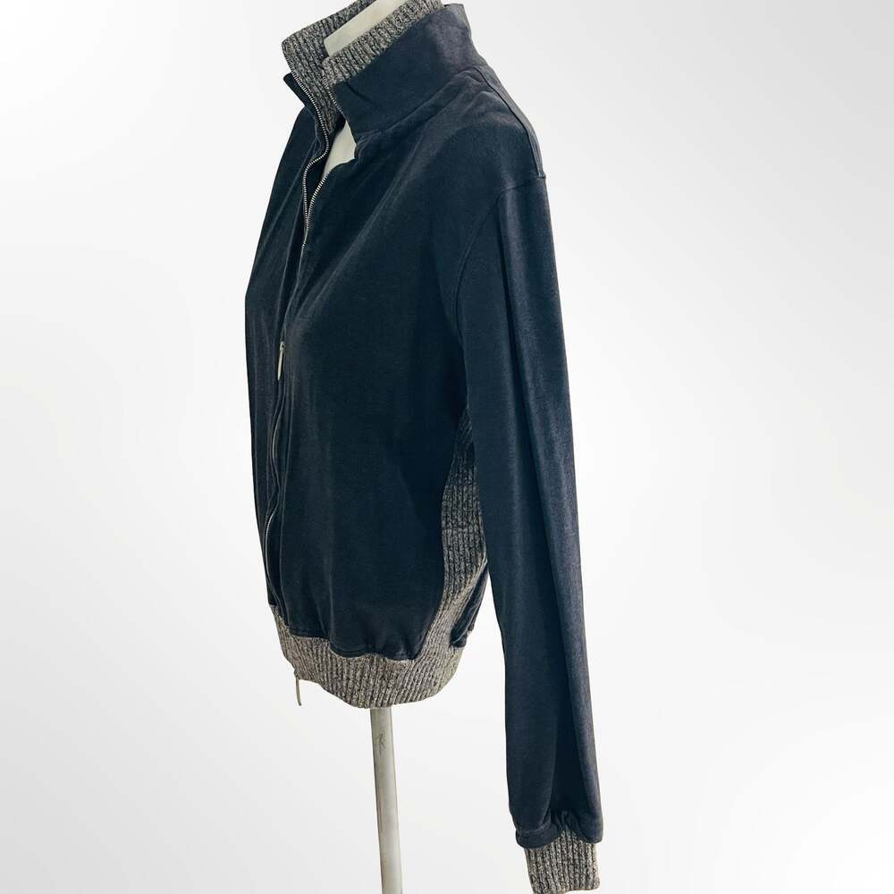 Malo Full-Zip Jacket with Ribbed Trim