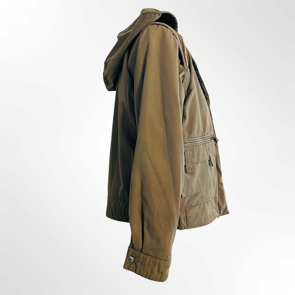 Sergio Valente Vintage Women's Khaki Sherpa Lined Utility Jacket Size S