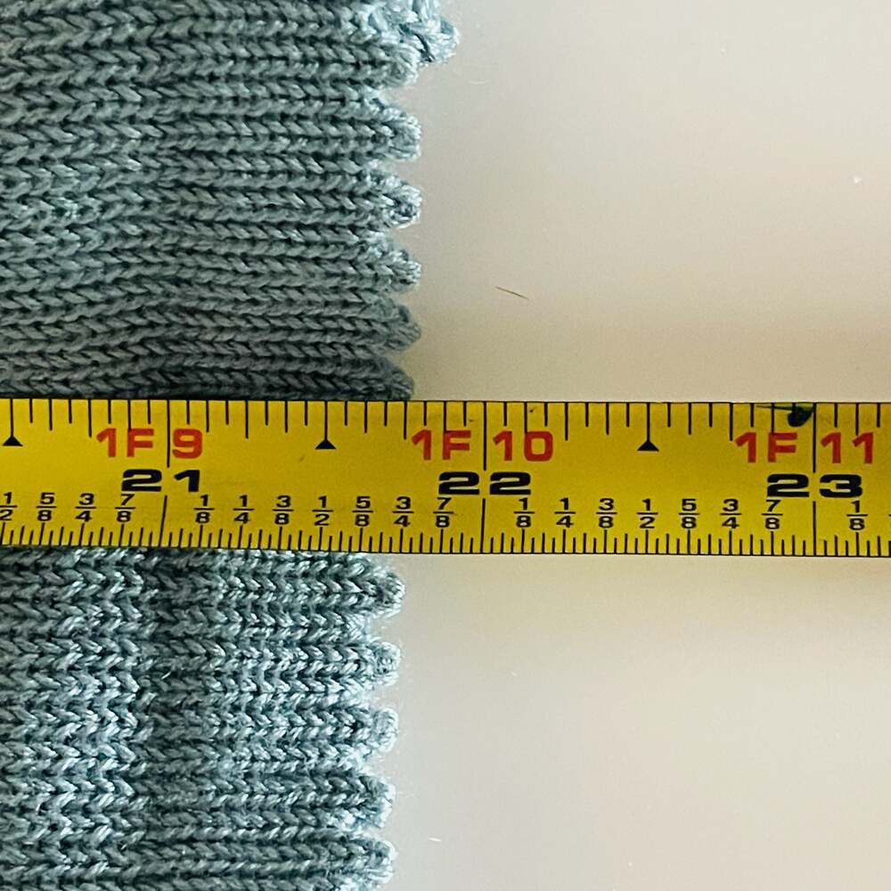 Vintage Beewear Boho Sage Green Pointelle Knit Tie-Front Peplum Top
