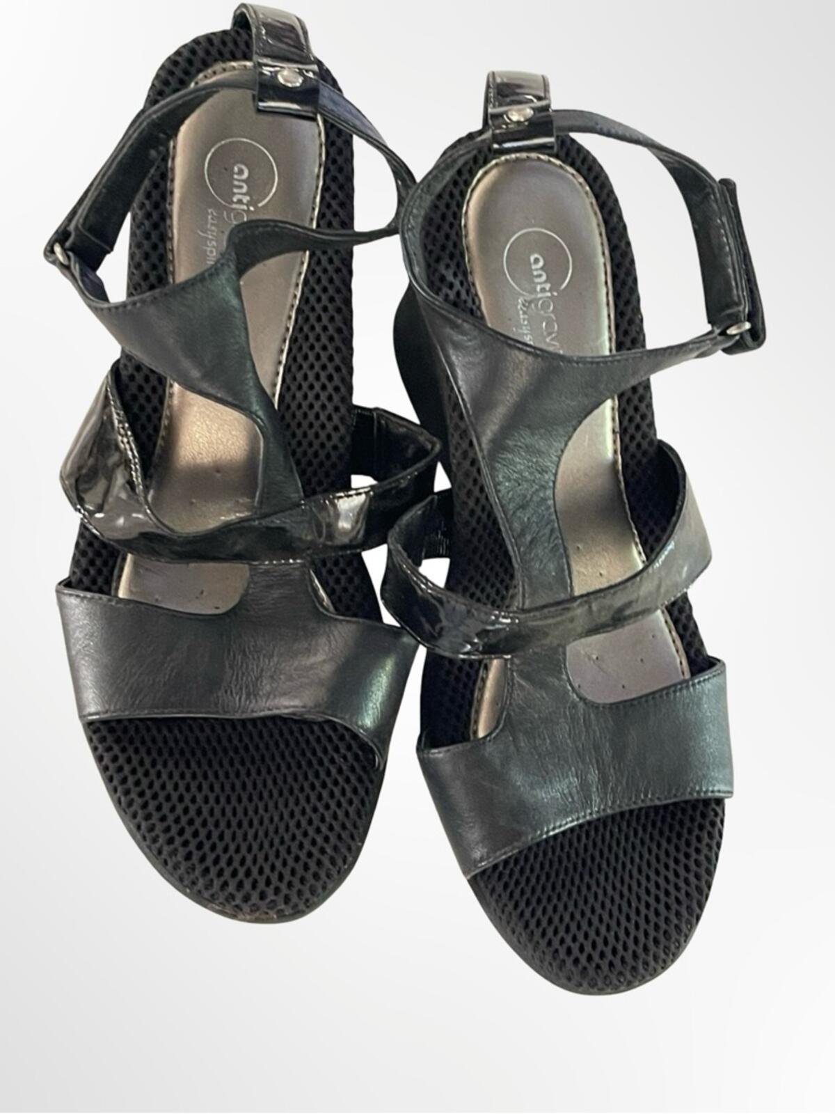 Easy Spirit Black Women's Wedge Sandals with in size 7.5 NWOT