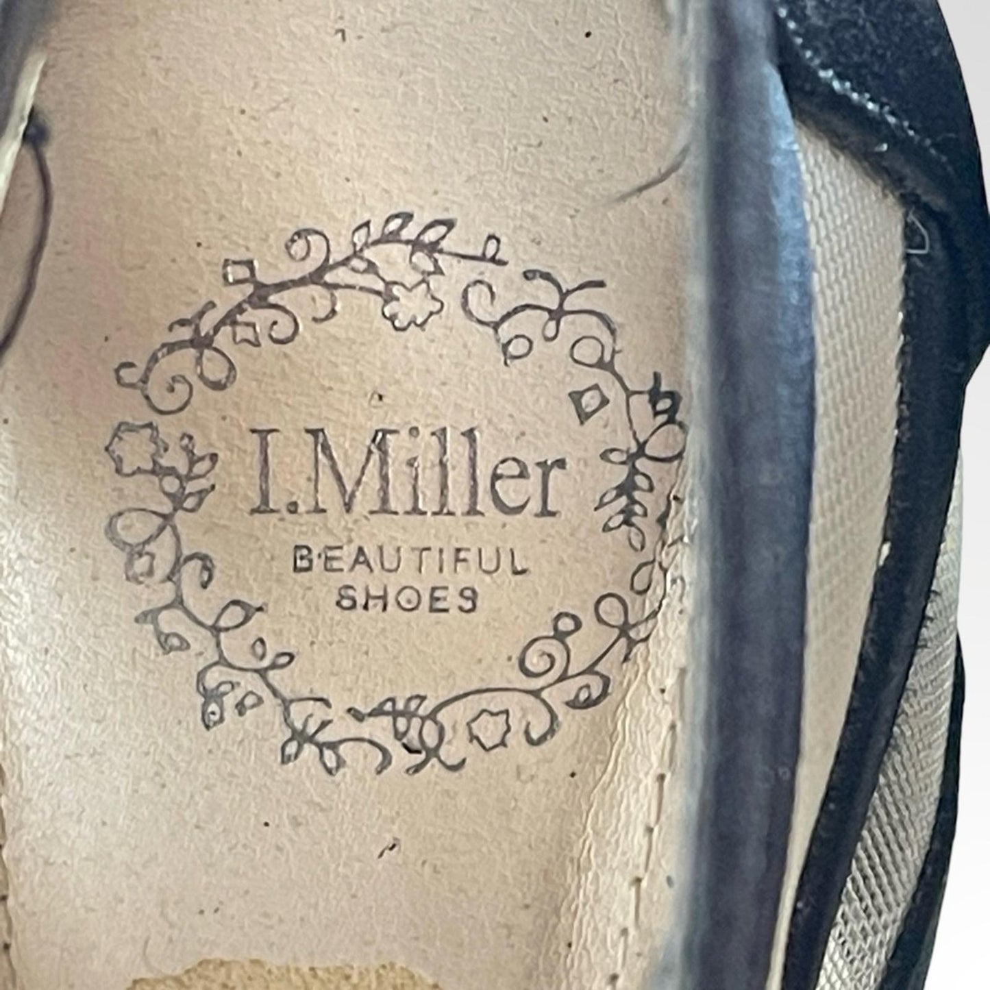 I Miller Black Mesh Strappy High Heel Sandals in size 6.5