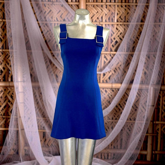 Blue Sleeveless Mini Dress in size M